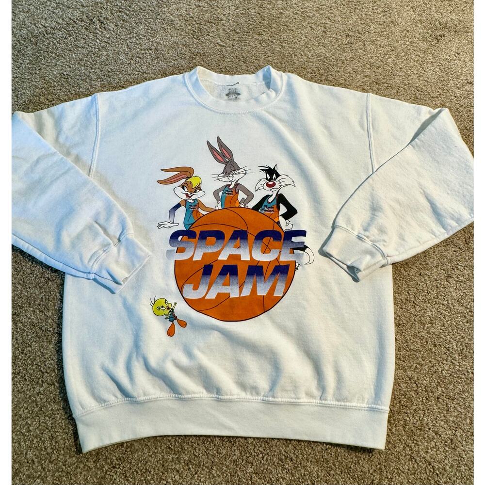 Looney Tunes Space Jam Pullover Sweatshirt Size Small